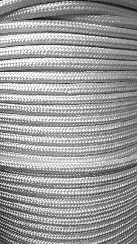 Smart House GB - Corda intrecciata in polipropilene da 8 mm, per yacht, barca a vela, campeggio, prezzo al M (bianco)