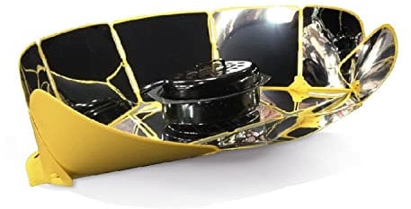 SOLAR BROTHER — Sungood — Cocina solar ultracompacta y nómada — Cocción de 80 °C a 120 °C – 1 reflector, 1 bolsa de cocina, 1 repose-plato, 1 bolsa de transporte, 1 libro de recetas