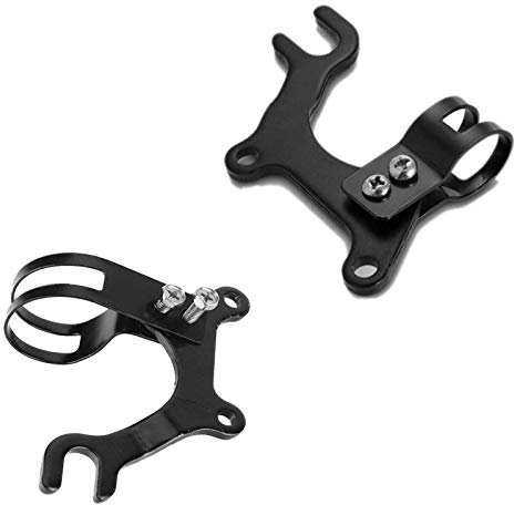 Wohlstand 2 Stück Fahrrad Scheibenbremse Halter, Fahrrad Bremse Adapter Halterung, Fahrradbremsadapter Halterung Fahrradzubehör für Mtbrennrad, 22 mm Schwarz