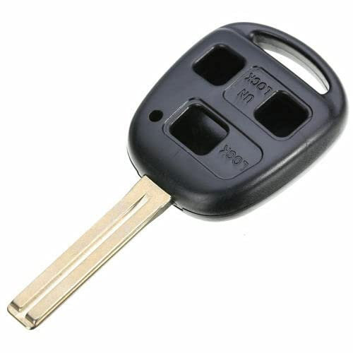 Multibao Remote Control Key Case 3 Button Key Fob Shell Cover Compatible With LEXUS RX400H SC430, RX300 IS200/300 GS300 Short Blade