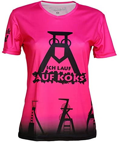 'Ich Lauf Auf Koks' Funktions T-shirt Almapink