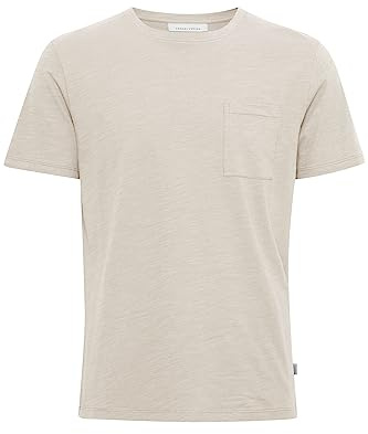 CASUAL FRIDAY CFThor Herren T-Shirt Kurzarm Shirt Basic T-Shirt mit Brusttasche Rundhals-Ausschnitt hochwertige Baumwoll-Qualität, Größe:3XL, Farbe:Chateau Gray (154503)