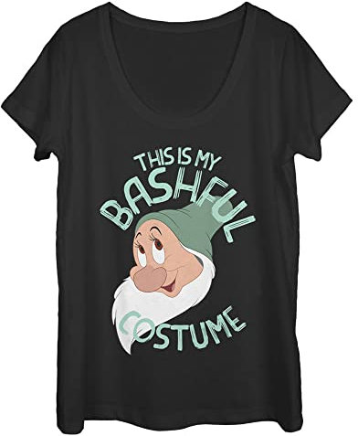 Disney Déguisement Effrayant T-Shirt, Noir, M Femme