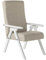 Poltrona legno FIAMMETTA ESSEGI SRL Relax reclinabile LACCATO Bianco tessuto Corda Sfoderabile