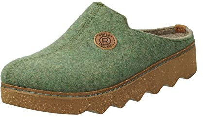 Rohde Damen Softfilz Pantoletten Hausschuhe Weite G Pesto | Softfilz-Pantolette mit Filzinnensohle und leichtem Plateau
