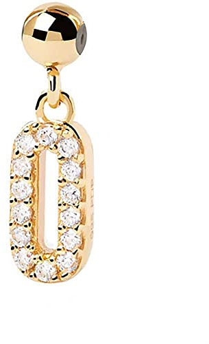 P D PAOLA Damen-Charm 925er Silber Kristall One Size 88582195