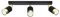 Sollux Deckenlampe Led Wohnzimmer – Led-lampen Deckenlampen – Lampen Wohnzimmer – Glühbirne Nicht im Lieferumfang Enthalten– Wohnzimmer Deckenleuchte NERO 3 Schwarz, Gold - GU10-Fassung