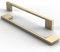 FURNIWARE 10 Pack Cabinet Pull,Brass Cabinet Handles,Hardware Drawer Pulls,Solid Aluminum Kitchen Cabinet Door Handles Pull-160mm(6.3 Inch) Hole Center