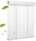DLLY Weiße Venezianische Jalousie, Holz Fenster Jalousien Mit 50mm/2in Lamellen, Natürliche Massivholz Venezianische Jalousette, Sichtschutzrollos Für Zuhause,WxH-60x100cm/23.5 * 39in