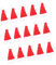 Operitacx 60 Stück Mini Weihnachtsdeko In Großen Mengen Selbstgemachte Ornamente Weihnachtsmützen für Flaschen Schneemannmützen Zum Basteln Kleiner Hut Deko