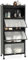 COSTWAY Estantería de Cocina de 5 Niveles, Estantería de Almacenamiento con 4 Puertas de PC y 4 Ruedas Giratorias, Armario de Cocina con Kit Antivuelco para Cocina, Entrada y Salón, Negro