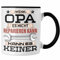 Trendation - Opa Tasse Geschenk Wenn Opa Es Nicht Reparieren Kann Kann Es Keiner Geschenkidee Kaffeetasse Becher Opa Vatertag (Schwarz)