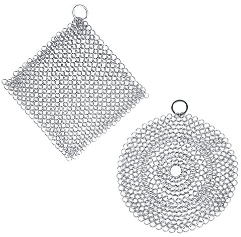 FYOBOT Cleaner, 2 Pieces Cleaner, Dutch Oven Cleaner Grill Cleaning Tools for Grill Pans or Woks