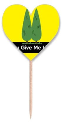 Trees - Palillos de dientes respetuosos con el medio ambiente, diseño de corazón