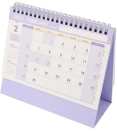 3 Stück Tischkalender 2022, Tisch-Klapptisch, Datum, Erinnerung, Zeitplan, Stehkalender, Tischkalender 2021–2022, Mini-Stehkalender, 2022, Flip-Kalender, Papier, Büro, Wohltätigkeitsorganisation