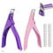 Nadiaen 2 Pcs Acrylic Nail Clippers with 20pcs Sizer Magnet, Nail Clippers for Acrylic Nails, Nail tip Cutter for Salon Home Manicure
