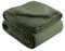 Quantum Interior by Maxland Cashmere Deluxe, XXL 150 x 200 cm, extra dick Wohndecke, weiche Sofadecke, Winterdecke, Bettüberwurf, Flauschige Tagesdecke, kuschelige Wohnzimmerdecke (Oliv)