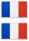 2 Parches Bandera Ropa Ejercito – 8 x 5 cm – Aplicaciones para Coser Emblema Nacional Apliques Costura (Francia)