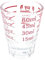 60 ml Glass Measuring Cup with red Markings – Perfect for Shot Measures, Spirit Measures, Espresso Shots, Pyrex Jiggers & Cortado Glasses.