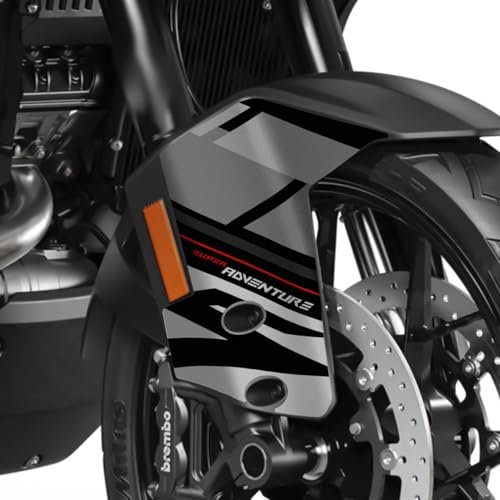 Az Graphishop Adhesivos Guardabarros Compatible con KTM 1290 Super Adventure S 2023-2024 ADPAF-1290SAS-23 (Plata)
