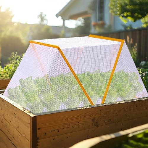 Hochbeet Abdeckung – 82 x 33 x 36 cm Faltbare Pflanzenschutzhülle für Garten & Gemüse, Hochbeet mit Abdeckung, Abdeckung hochbeet, Robust & atmungsaktiv (Groß)