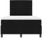 vidaXL Boxspringbett mit Matratze Schwarz Stoff 120X200 cm Modern Polsterung für Schlafzimmer Innennutzung Erwachsene Doppel-Schlaflösung Möbel Reißverschlussbezug Schutzauflage Topper Schaum