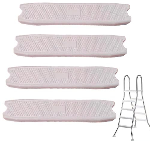 BOTOWI 18 inch Universal Pool Ladder Steps Replacement, 500 lbs Weight Capacity Heavy-Duty Molded Plastic Swimming Pool Ladder Rung Step,4pcs