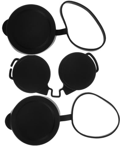 Fernglas Schutzkappen 50mm aus Gummi, 3 Stück für Okulare | Wasserabweisend, Leichtes Aufsetzen und Abnehmen, Universell Passend für Outdoor Aktivitäten und Vogelbeobachtung