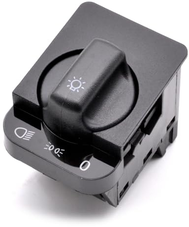 HAOTOM Interruttore rotante della manopola della luce principale del faro Per Opel Astra F 1991-1998 Agila (A) 2000-2007 Corsa B 1993-2000 Combo 1994-2001 Vectra A 1989-1995 90437313