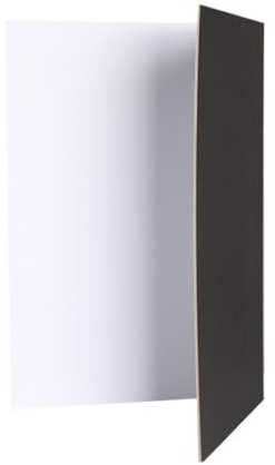 Luxshiny Reflective Board Photography Props Backdrop Board White Black Corrugated Cardboard for Newborn Photography