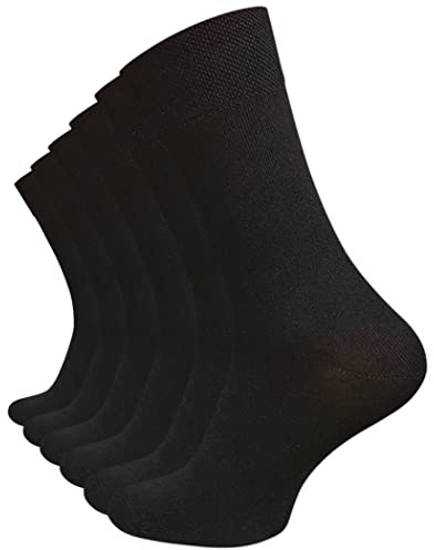 VCA Diabetikersocken ohne Gummibund (6 Paar) Herren Diabetiker Socken mit Komfortbund und ohne Naht