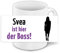 Tasse mit Motiv und Namen - Svea ist der Boss - | Büro-Tasse | Lustiger Becher