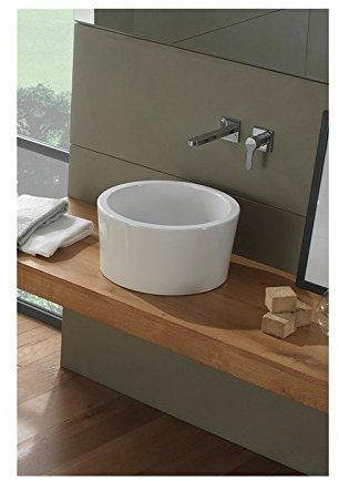 Aufsatzwaschtisch, weiß, Scarabeo Bucket 8808