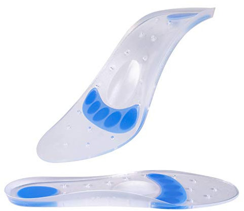 Espcheap Einlegesohlen Silikon-Einlagen für Plattfüße Arch Support orthopädische Schuheinlagen Bon Relief Gel-Einlegesohlen für plantar fasciitis