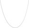 PRINS JEWELS 14 Karat 585 Gold Feine Rund Ankerkette Breite 0.8 mm Weißgold Kette - Länge wählbar (40)
