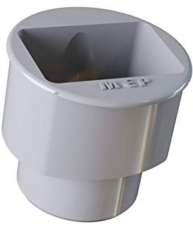 Adaptateur tuyau d'évacuation pour tuyau de descente rectangulaire (Gris)