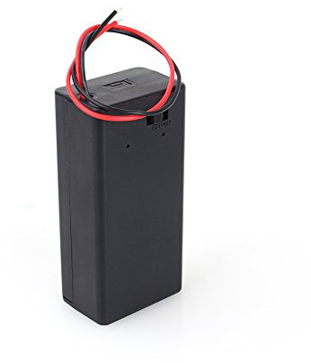 Topiky Couvercle de boîtier CC de boîtier de Support de Batterie 9V PP3 avec Fil de Fil et Interrupteur Marche/arrêt