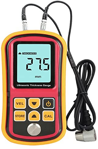 SPORTARC Medidor de grosor de mano GM100 ultrasónico LED pantalla digital probador de grosor de metal 5 MHz 4,5 V para medir el grosor del cristal de la ventana