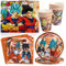 Vajilla para fiestas de cumpleaños, 41Pcs Niños Set de fiesta de cumpleaños, Suministros de la fiesta de dibujos animados, decoración de la fiesta de cumpleaños