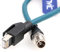 Eonvic Cat 7e Ethernet-Kabel, abgeschirmt, M12, X-Typ, 8 Positionen auf RJ45, wasserdicht, industrielles Netzwerk, High Flex Kabel für Cognex Kamera, 30 cm