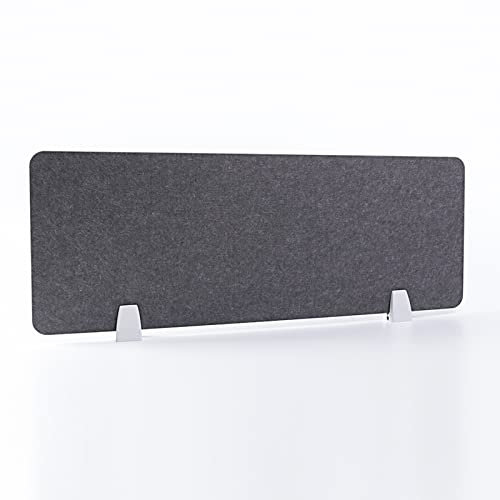 Privacy Desk Divider Clamp-on Shield Panel - Soundproof Cardboard Separator for Home Office, School, Remote Work and Students Learning