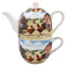 LESSER & PAVEY Tea for One Keramik Feinporzellan Hahn & Henne Küchengeschirr Farm Design
