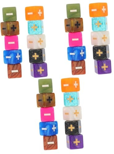 HEMOTON 30 STK Arith metis Che Würfel Rechenwürfel für mathematische Operationen Spielzeug für Kinder Toys Kinder Spielzeug Mathe-Lehrwürfel Mathe-Rechenzeichen-Spielzeug Acryl