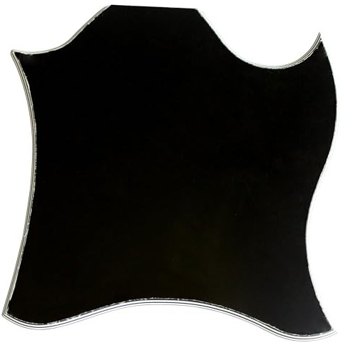 Schlagbrett für US Gibson SG Standard Blank No Hole Style Gitarre Pickguard Scratch Plate (5-lagig, schwarz)
