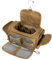 Prokva Trousse de Toilette Tactique pour Homme, Trousse d'hygiène à Suspendre, Trousse de Toilette de Voyage pour Rasage, Essentiels de Douche et Articles de Toilette, Kaki (Sac Vide)