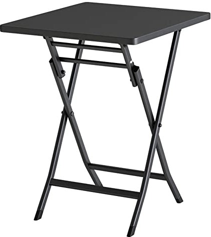 Table basse pliante pour jardin, bistrot, table basse ronde, meubles d'extérieur, rose, 55 x 55 x 72 cm, 9 options de couleur.