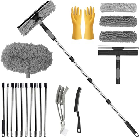 4.3M Limpiacristales, Kit de Limpiacristales con Guantes de Goma