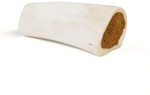 Cadet Stuffed Shin Bone, Long-Lasting Dog Chew Bones for Aggressive Chewers, High Protein Filled Bone Dental Chew for Dogs, Peanut Butter Flavor Filling, 5-6 for Large Dogs