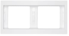 Hager K.1 – Rahmen 2 Elemente horizontal K1 Weiß Polar