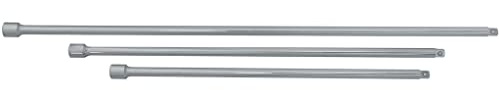 SW-Stahl 05820L Verlängerungssatz 3/8 Zoll - 3-Teilige Kippverlängerung | Ratschenverlängerung aus Chrom-Vanadium-Stahl - Set mit 375, 450 und 600 mm Länge für Umschaltknarren